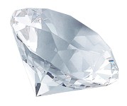 Etched clear optic crystal paperweight in satin lined gift box-3 1/4" dia.