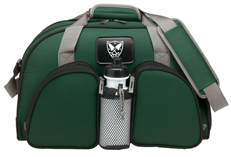 Duffle bag with water bottle holder online