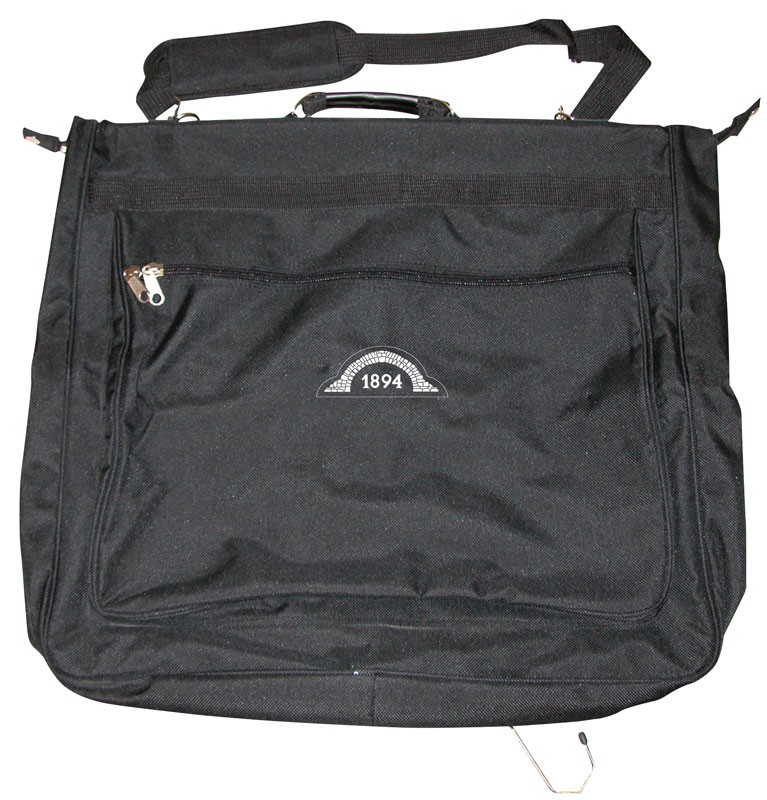1200 Denier garment bag with zippered front pocket & shoe pocket - 45" x 22"