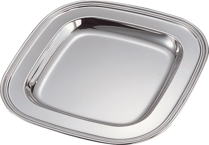 Silverplated (non-tarnish) square tray - 9 1/2" sq.