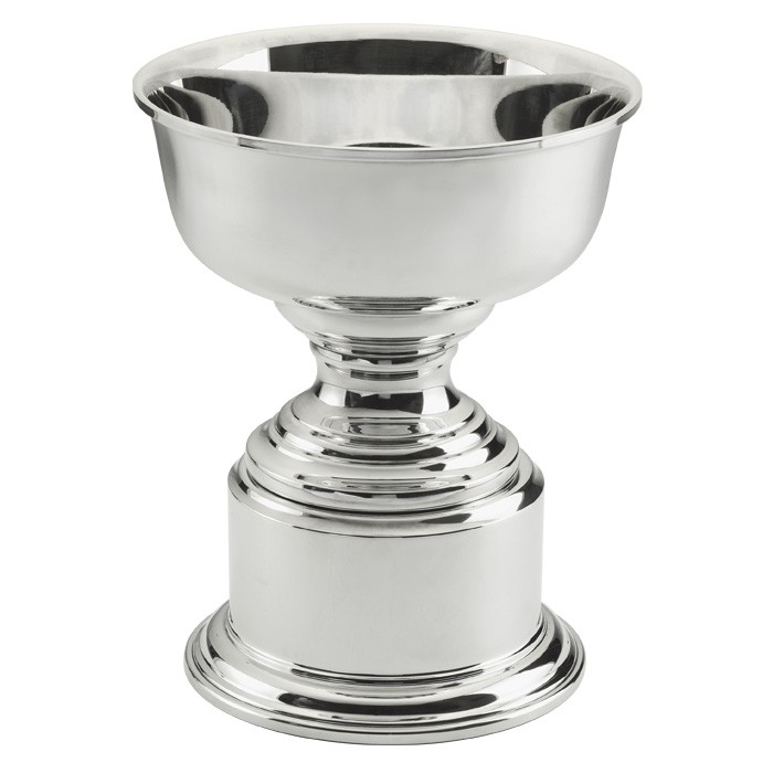 Pewter revere bowl on pewter base - 11 1/2" ht.