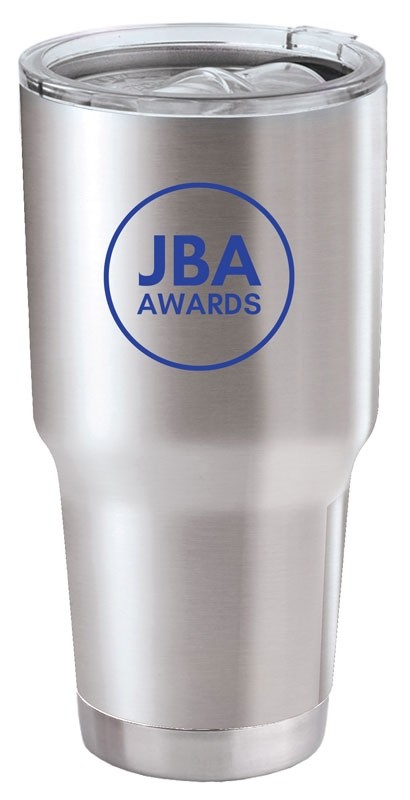 Stainless steel 30 oz. aluminum insulated tumbler with sublimated art