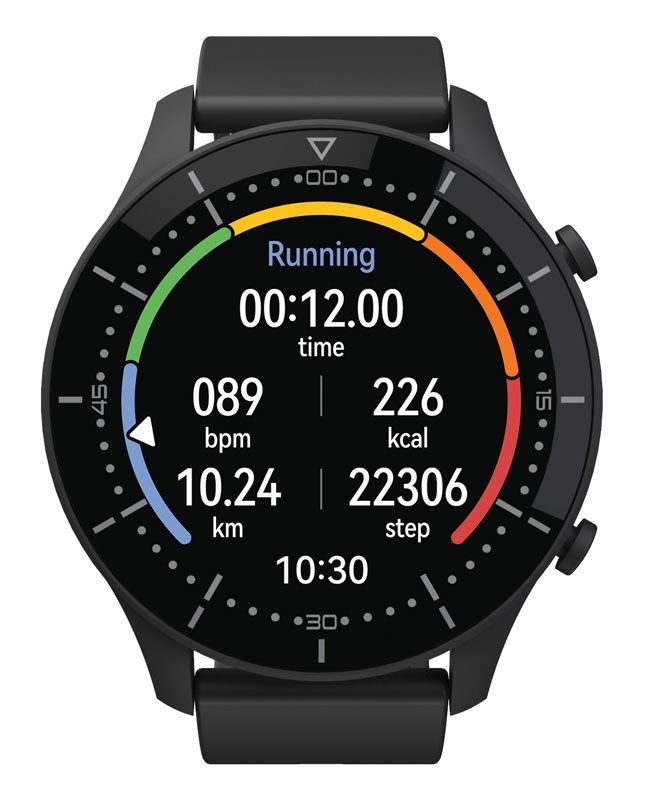 Smart watch answers and makes calls, reads texts, monitors heart rate, steps, calories and blood oxygen