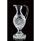 Etched full lead cut crystal claret jug - 14" ht.