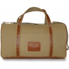Club duffel in ballistic nylon & vintage leatherette accents with shoulder strap & leatherette bottom - 20" x 11" x 10"