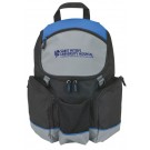 600 Denier backpack cooler with 2 zippered pockets-holds 16 cans - 12" x 15 3/8"