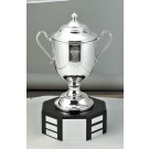 Fine pewter covered trophy cup(without base) 18" ht.