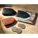 Leather magnetic money clip