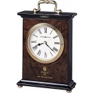 High gloss burl wood carriage clock