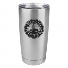 Polar Camel double wall 20 oz.stainless steel insulated tumbler with lasered logo & copy - keeps drinks hot or cold for hours - 6 1/2" ht.