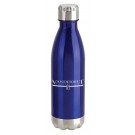 Double wall stainless steel insulated 17 oz. bottle - keeps drinks hot or cold for hours - 10 3/8" ht.