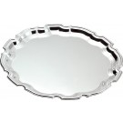 Silverplated chippendale tray - 12" dia.