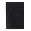 Leather golf score card holder that holds vertical score card