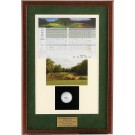 Rosewood hole-in-one shadow box-holds photo, ball and scorecard