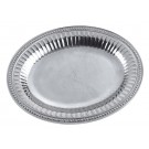 Wilton Armetale oven to table oval platter with beaded trim - 12” w.
