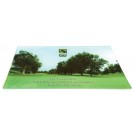 Rectangular glass tray with image provided by customer-includes logo & copy - 10" w. x 6" ht.