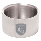 Stainless steel double wall bottle coaster with lasered logo - 2 3/4” ht. x 4 5/8” dia.