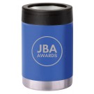 Stainless steel powder coated can holder with lasered logo