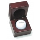Cherry wood hole-in-one box (ball not included) 2 3/4" w. x 2 1/2" ht.