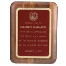 Recognition plaque with engraving plate available in blue, burgundy or black - 9" x 12"