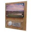 Wood & acrylic hole-in-one plaque - 9” x 11”