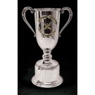 Pewter trophy cup on pewter base - 11 1/4" ht.