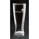 Boxed set of 4 etched  pilsner glasses - 16 oz. - 8" ht. - Minimum 6 sets