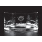 Etched lead-free mouth blown straight-sided crystal bowl - 10" dia.