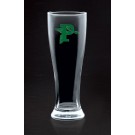 Boxed set of 2 16 oz satin etched or imprinted pilsner glasses - 8" ht.