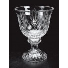 Etched lead crystal trophy bowl - 12” ht.