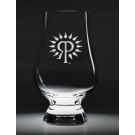 Boxed set of 4 etched glencairn glasses - 6 oz. - 4” ht.