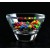 Etched crystal bowl - 8" dia.