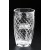 Etched full lead cut crystal vase - 8 1/2" ht.