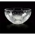Etched full lead cut crystal bowl - 7 3/8" dia.