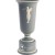 Gray & ivory ceramic trophy with vintage male golfer - 12" ht.