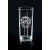 Boxed set of 4 etched highball glasses - 5 1/2 " ht.