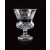Etched lead cut crystal trophy cup - 10" ht.