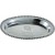 Aluminum beaded oval tray -food & oven safe-16"