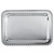Pewter rectangular tray with rope design on border - 14 1/2" x 10 3/4"
