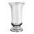Nickel plated trophy cup with beading on top rim - 12” ht.