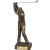 Antique bronze male golf sculpture - 13"
