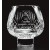 Etched lead cut crystal rose bowl - 7" d.