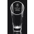 Etched handblown non-lead crystal vase - 10 1/2" ht.