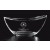 Etched European glass bowl - 9 1/2" dia.
