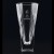 Etched lead crystal vase - 12" ht.