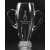 Etched non-lead crystal trophy cup with handles - 14" ht.