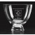 Etched non-lead crystal bowl on pedestal base - 10 1/2" d.