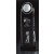 Etched clear & black optic crystal tower with golf ball & lasered figure of male golfer - 9 1/2" ht.