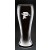 Boxed set of 2 etched beer glasses - 20 oz. - 8" ht. - Minimum 6 sets