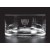 Etched lead-free mouth blown straight-sided crystal bowl - 10" dia.